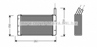 AVA QUALITY COOLING fd6116 -  Теплообменник, отопление салона